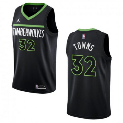 Minnesota Minnesota Timberwolves #32 Karl-Anthony Towns Black Men's 2022-23 NBA Nike Statement Edition Jersey