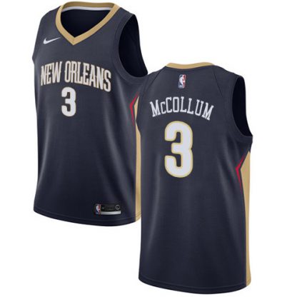 Nike New Orleans Pelicans #3 C.J. McCollum Navy Youth 2021-22 NBA 75th Anniversary Diamond Swingman Jersey - Icon Edition