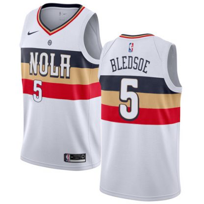 Nike New Orleans Pelicans #5 Eric Bledsoe White Youth NBA Swingman Earned Edition Jersey