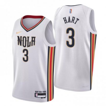 New Orleans New Orleans Pelicans #3 Josh Hart Men's Nike White 2021/22 Swingman NBA Jersey - City Edition