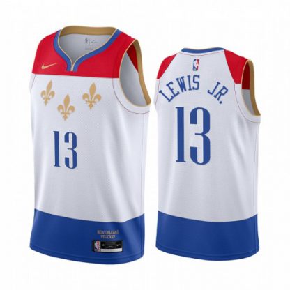 Nike New Orleans Pelicans #13 Kira Lewis Jr. White Women's NBA Swingman 2020-21 City Edition Jersey
