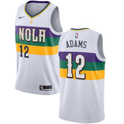 Nike New Orleans Pelicans #12 Steven Adams White Women's NBA Swingman City Edition 2018/19 Jersey