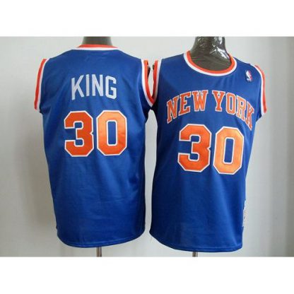 Mitchell And Ness New York Knicks #30 Bernard King Blue Throwback Stitched NBA Jersey