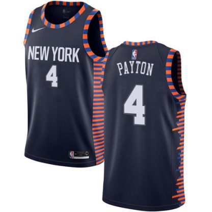 Nike New York Knicks #4 Elfrid Payton Navy NBA Swingman City Edition 2018/19 Jersey