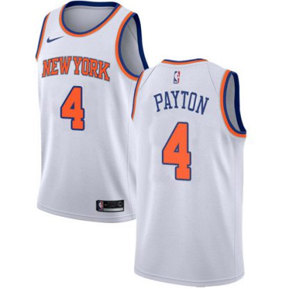 Nike New York Knicks #4 Elfrid Payton White NBA Swingman Association Edition Jersey