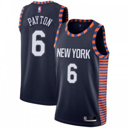 Nike New York Knicks #6 Elfrid Payton Navy Youth NBA Swingman City Edition 2018/19 Jersey