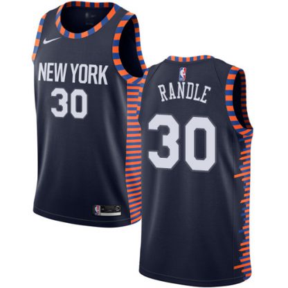 Nike New York Knicks #30 Julius Randle Navy NBA Swingman City Edition 2018/19 Jersey