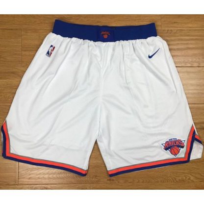 Men's New York New York Knicks Nike White Swingman Basketball Shorts