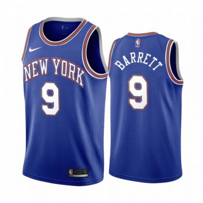 Nike New York Knicks #9 R.J. Barrett Navy 2019-20 Statement Edition NBA Jersey