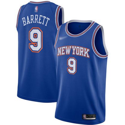 Nike New York Knicks #9 R.J. Barrett Blue NBA Swingman Statement Edition 2019/2020 Jersey