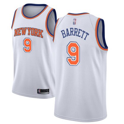 Nike New York Knicks #9 R.J. Barrett White NBA Swingman Statement Edition Jersey