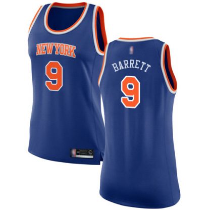 Nike New York Knicks #9 R.J. Barrett Blue Women's NBA Swingman Icon Edition Jersey