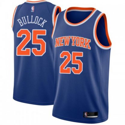 Nike New York Knicks #25 Reggie Bullock Blue NBA Swingman Icon Edition Jersey