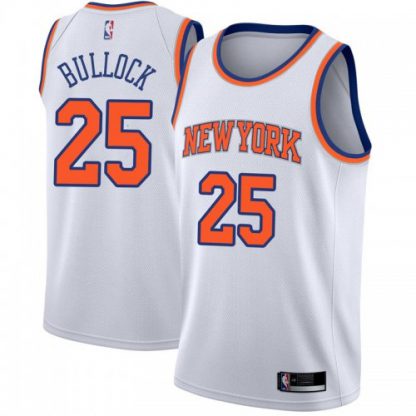 Nike New York Knicks #25 Reggie Bullock White Youth NBA Swingman Association Edition Jersey
