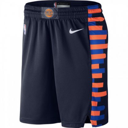 New York New York Knicks Nike City Edition Swingman Performance Shorts Navy