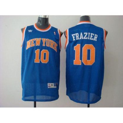 New York Knicks #10 Walt Frazier Blue Stitched NBA Jersey