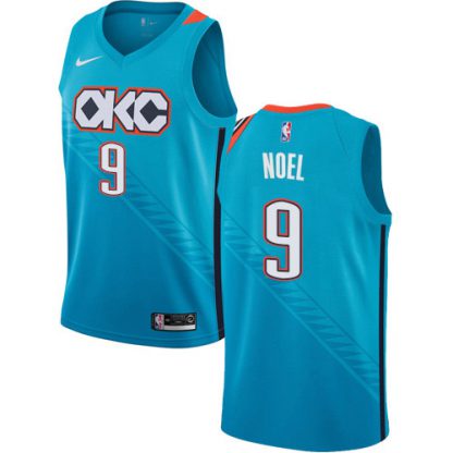 Nike Oklahoma City Thunder #9 Nerlens Noel Turquoise NBA Swingman City Edition 2018/19 Jersey