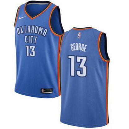 Nike Oklahoma City Thunder #13 Paul George Blue Youth NBA Swingman Icon Edition Jersey
