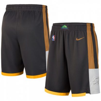 Oklahoma City Oklahoma City Thunder Nike 2019-20 City Edition Swingman Shorts Charcoal