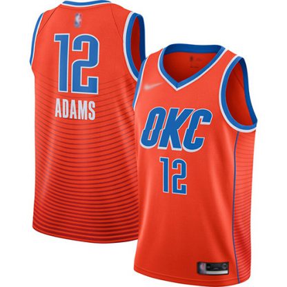 Nike Oklahoma City Thunder #12 Steven Adams Orange NBA Swingman Statement Edition 2019/2020 Jersey