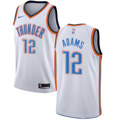 Nike Oklahoma City Thunder #12 Steven Adams White NBA Swingman Association Edition Jersey