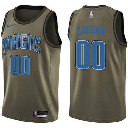 Nike Orlando Magic #00 Aaron Gordon Green Salute to Service Youth NBA Swingman Jersey