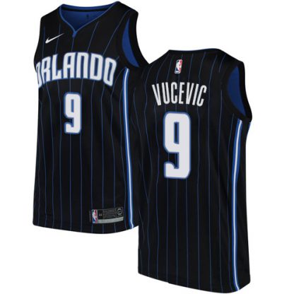 Nike Orlando Magic #9 Nikola Vucevic Black NBA Swingman Statement Edition Jersey