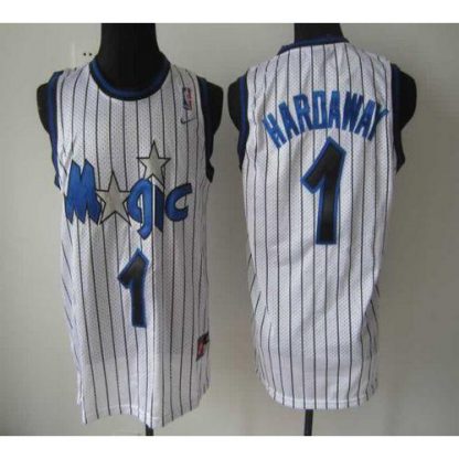 Orlando Magic #1 Penny Hardaway White Throwback Stitched NBA Jersey