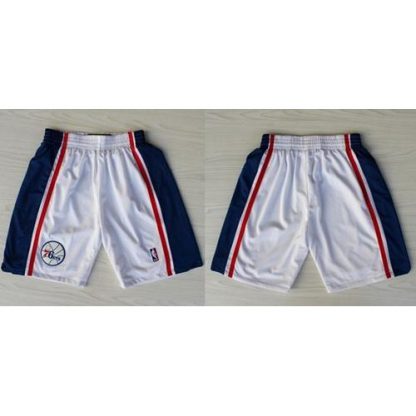 Philadelphia Philadelphia 76ers White 10th NBA Shorts
