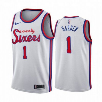 Nike Philadelphia 76ers #1 James Harden 2019-20 Unveil Classic Edition White Stitched NBA Jersey