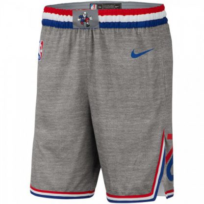 Philadelphia Philadelphia 76ers Nike City Edition Swingman Performance Shorts Gray