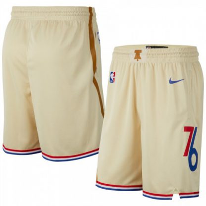 Philadelphia Philadelphia 76ers Nike 2019-20 City Edition Swingman Shorts Cream