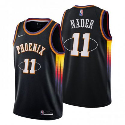 Phoenix Phoenix Suns #11 Abdel Nader Men's Nike Black 2021/22 Swingman NBA Jersey - City Edition