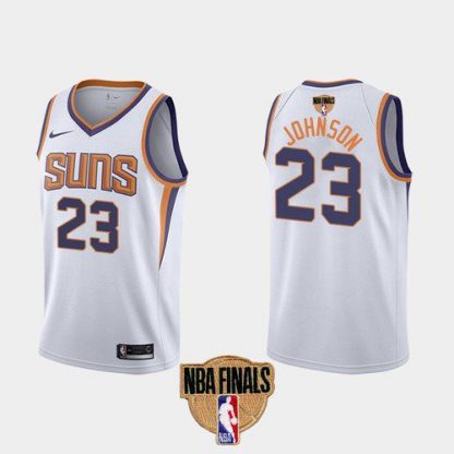 Nike Phoenix Suns #23 Cameron Johnson Men's 2021 NBA Finals Bound Swingman Association Edition Jersey White