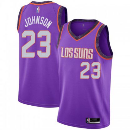 Nike Phoenix Suns #23 Cameron Johnson Purple Women's NBA Swingman City Edition 2018/19 Jersey