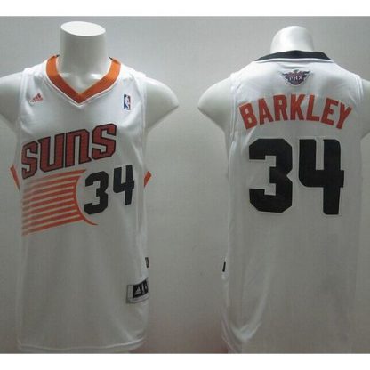 Revolution 30 Phoenix Suns #34 Charles Barkley White Stitched NBA Jersey