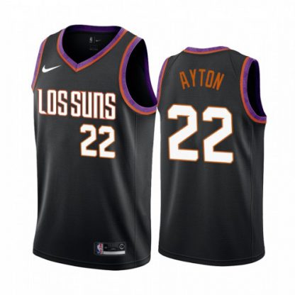 Nike Phoenix Suns #22 Deandre Ayton 2019-20 Men's Black City Edition NBA Jersey