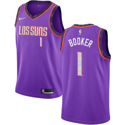 Nike Phoenix Suns #1 Devin Booker Purple NBA Swingman City Edition 2018/19 Jersey