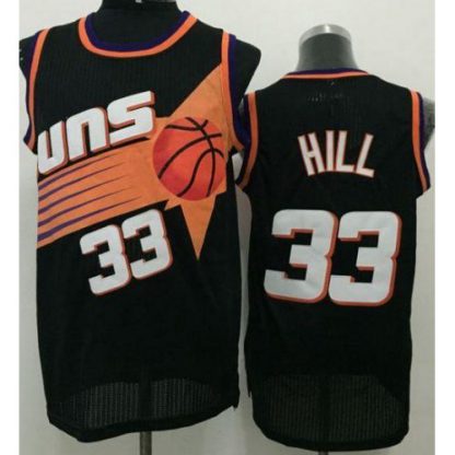 Phoenix Suns #33 Grant Hill Black Throwback Stitched NBA Jersey