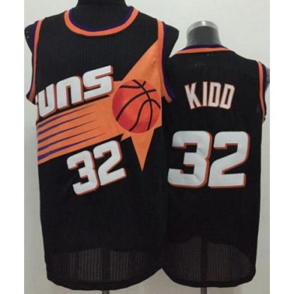 Phoenix Suns #32 Jason Kidd Black Throwback Stitched NBA Jersey