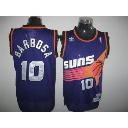 Phoenix Suns #10 Leandro Barbosa Throwback Purple Stitched NBA Jersey