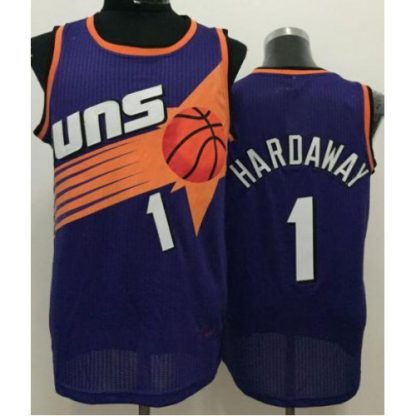 Phoenix Suns #1 Penny Hardaway Purple Throwback Stitched NBA Jersey