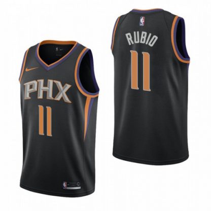 Phoenix Phoenix Suns #11 Ricky Rubio Black 2019-20 Statement Edition Stitched NBA Jersey