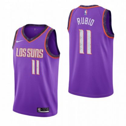 Phoenix Phoenix Suns #11 Ricky Rubio Purple 2019-20 City Edition Stitched NBA Jersey