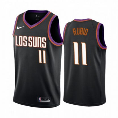 Nike Phoenix Suns #11 Ricky Rubio 2019-20 Men's Black City Edition NBA Jersey