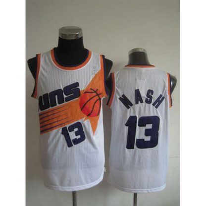 Phoenix Suns #13 Steve Nash White Throwback Stitched NBA Jersey