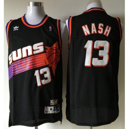 Phoenix Suns #13 Steve Nash Black Throwback Stitched NBA Jersey