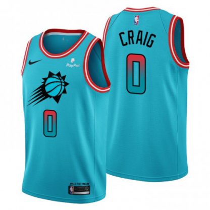 Nike Phoenix Suns #0 Torrey Craig Men's 2022-23 City Edition NBA Jersey - Cherry Blossom Blue