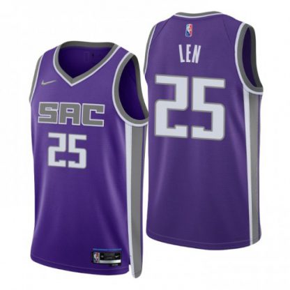Nike Sacramento Kings #25 Alex Len Purple Men's 2021-22 NBA 75th Anniversary Diamond Swingman Jersey - Icon Edition