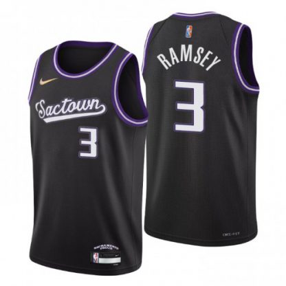 Sacramento Sacramento Kings #3 Jahmi'us Ramsey Men's Nike Black 2021/22 Swingman NBA Jersey - City Edition